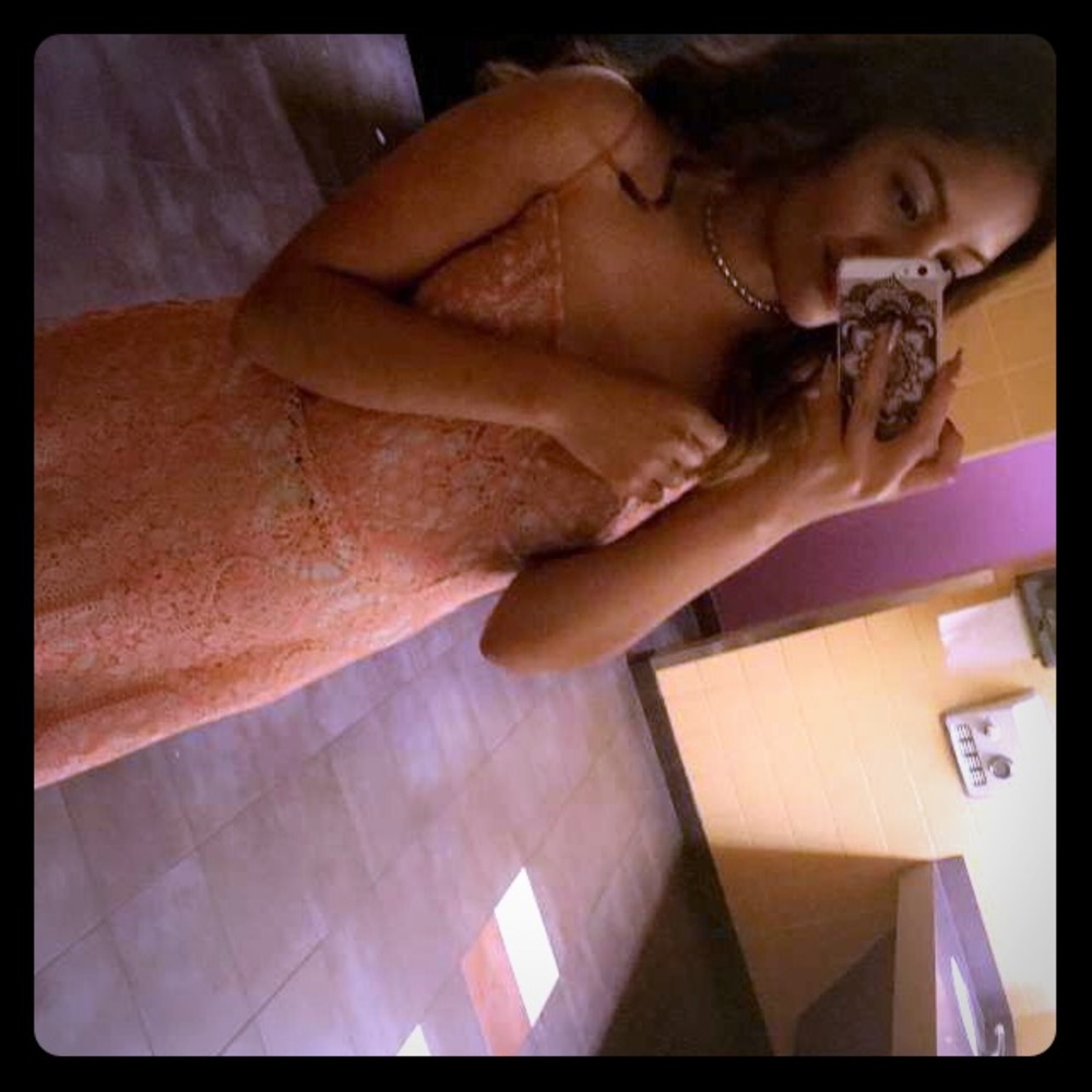 A pink dress
